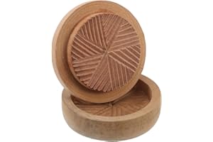 KESYOO Handheld Wooden Grain Grinder with 10Cm Milling Tray, Manual Wheat and Walnut Peeling Machine for