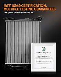 Torchtree CU2588 Radiator Replacement,Compatible