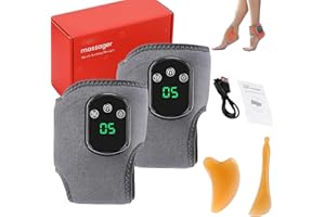 Emsense Foot Massager, Triple Foot Massagers, 3-Level Heat & Massage Adjustable, Compact & Portable, Smart Timer,Touch Screen