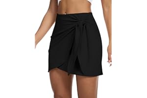 M MOTEEPI Skorts for Women Dressy Casual 2026 Tennis Golf Wrap Skirts with Shorts Pockets Tummy Control Atheltic Pickleball