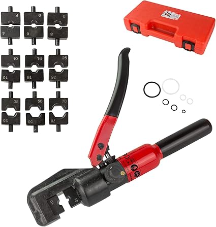 Pince Hydraulique Sertissage Embouts 4 A 70 Mm2 Norme 46235e Amazon Fr Bricolage