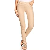 YELETE Women's Five Pocket Jean Leggings