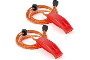 Hipat Emergency Whistle, Super Loud Floating Whistle with Lanyard, Ideal for Boating, Swimming, Kayaking, Water Survival, Hik