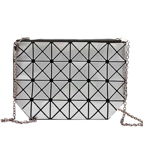 geometric clutch bag