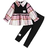 Toddler Baby Girl Clothes Fall Winter Outfits Long Sleeves Hoodie Top Sweatpants Set Sweatsuit 2Pcs