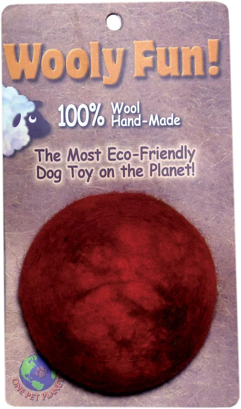 86009 2.75-Inch Wooly Fun Ball Dog Toy