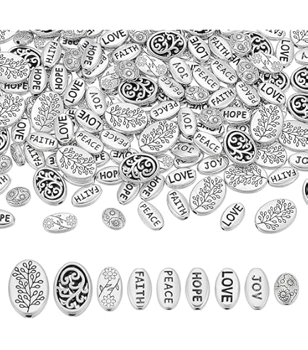 thumbnail image 2 of 40pcs Laugh Large Hole Happiness Loose Beads (4.5mm Hole 2 of 11