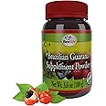 Beelife Brazilian Guarana Powder - Natural Caffeine Supplements from Brazil - Energy & Mental Focus, Muscle Strength Support - Zero Gluten, No Sugar Vegan Pre Workout for Men & Women - 100g