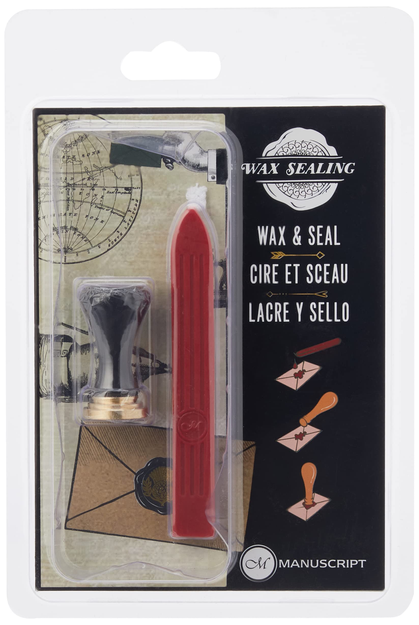 Chronicle Wax and Seal Set, HMEMSH72503, Thistle Design, One Size, MSH735THI