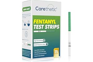 [25 Pack] Fentanyl Test Strips for Rapid Detection - Carethetic Fentanyl Test kit - High Sensitive & Reliable Quality, Easy to Use & Read FTS Test Strips