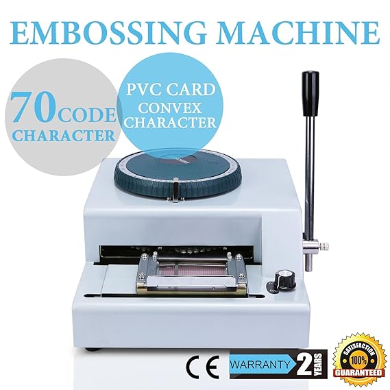 HPcutter Card Embosser Embossing Machine Manual Embosser 70 Character