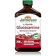 Jamieson Maximum Strength Glucosamine Liquid 1,500 mg Liquid Wild Cherry Flavour, Provides Joint Pain Relief, Osteoarthritis 
