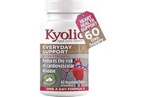 Kyolic - Odourless Aged Garlic Extract Everyday Support Extra Strength One-A-Day 1000mg, 60 Veg Tablets 60-Day Supply - Kyoli