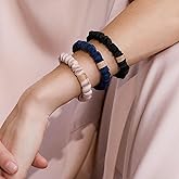 Lunya Washable Silk Scrunchies - Mulberry Silk Hair Ties - Multiple Color Options - One Size Fits Most