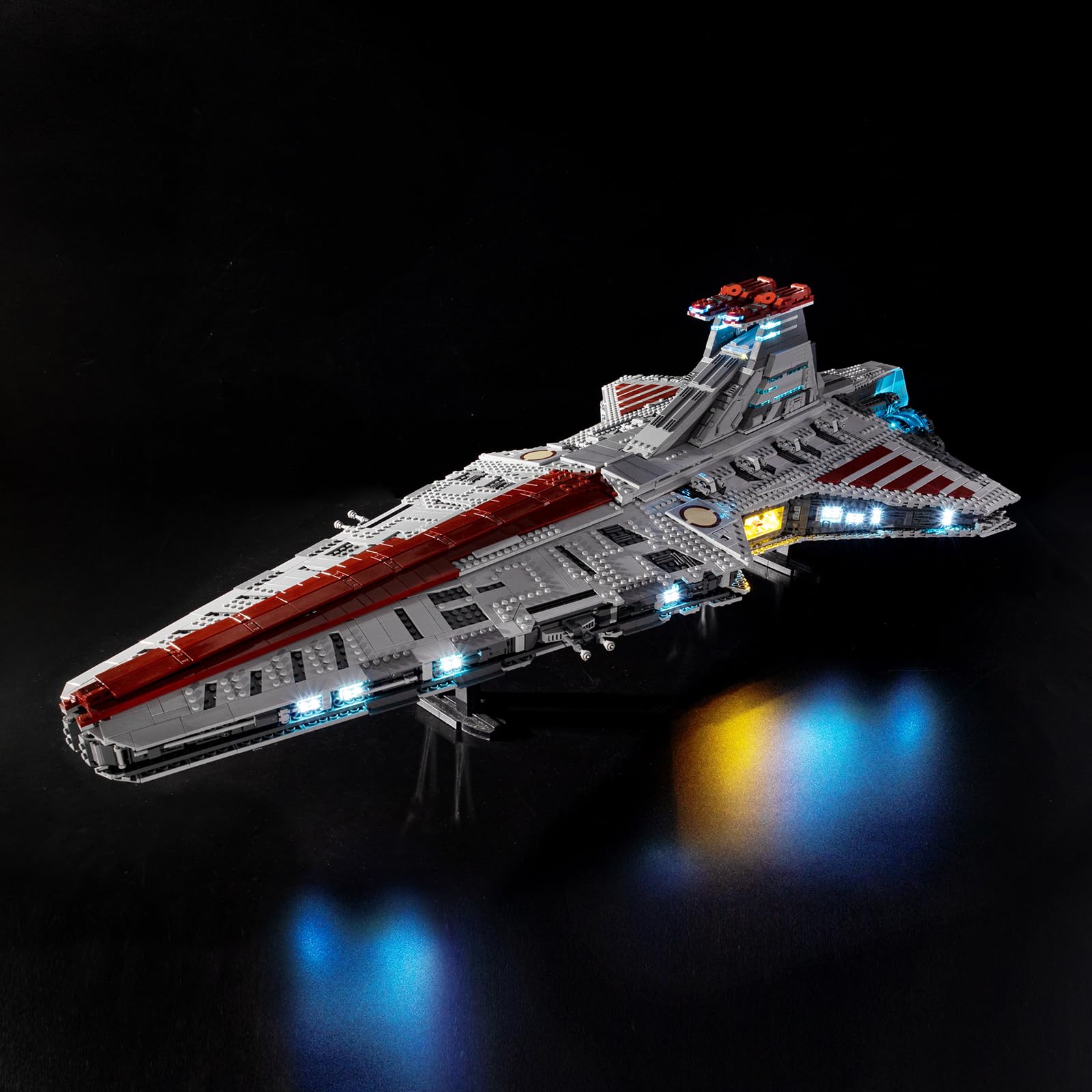Kyglaring LED Lighting Kit (No Model) - Compatible with Lego-75367 Star Wars Venator-Class Republic Attack Cruiser Building Blocks Model Set - Only Leds No Brick Set (Classic Version)