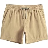 maamgic Men's 5 inch Inseam Shorts Pull-On Relaxed Fit Comfort Stretch Short Shorts with Pocket