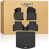 LASFIT Floor Mats & Cargo Mat Fit for Mazda CX5 2013-2016, Custom Fit TPE All Weather 2016 2015 2014 2013 Floor Liners & Trunk mat Full Set Car Mats for Mazda CX-5 Accessories, Black