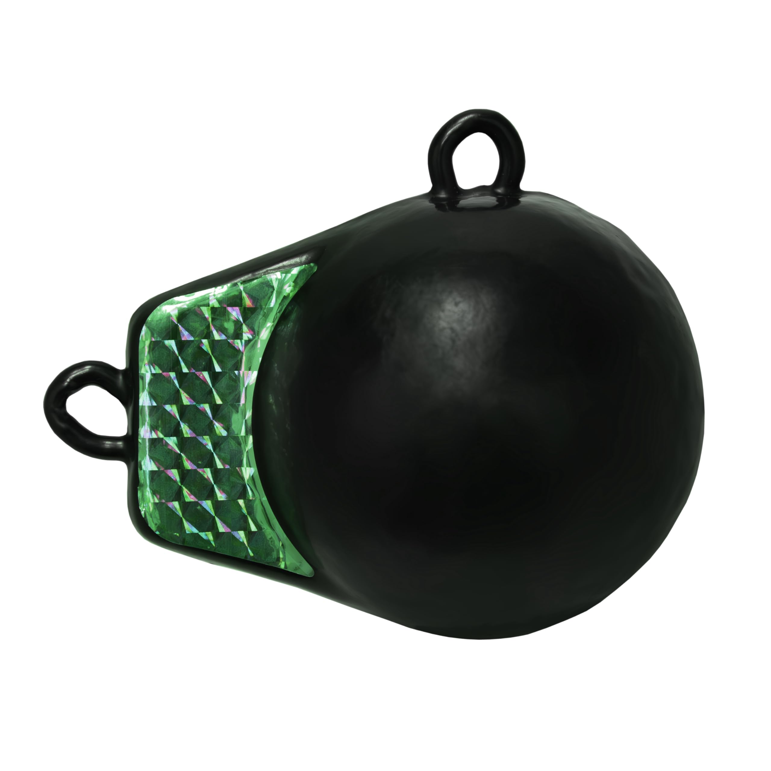 Photo 1 of Extreme Max 3006.8995 Coated Ball-with-Fin Downrigger Weight - 12 lbs. with Green Flash