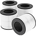 Breabetter PU-P05/AC201B True HEPA Replacement Filter Compatible with FULMINARE PU-P05 Purifier and Purivortex AC201B Purifier, 3-in-1 H13 True HEPA Filters（4-Pack）