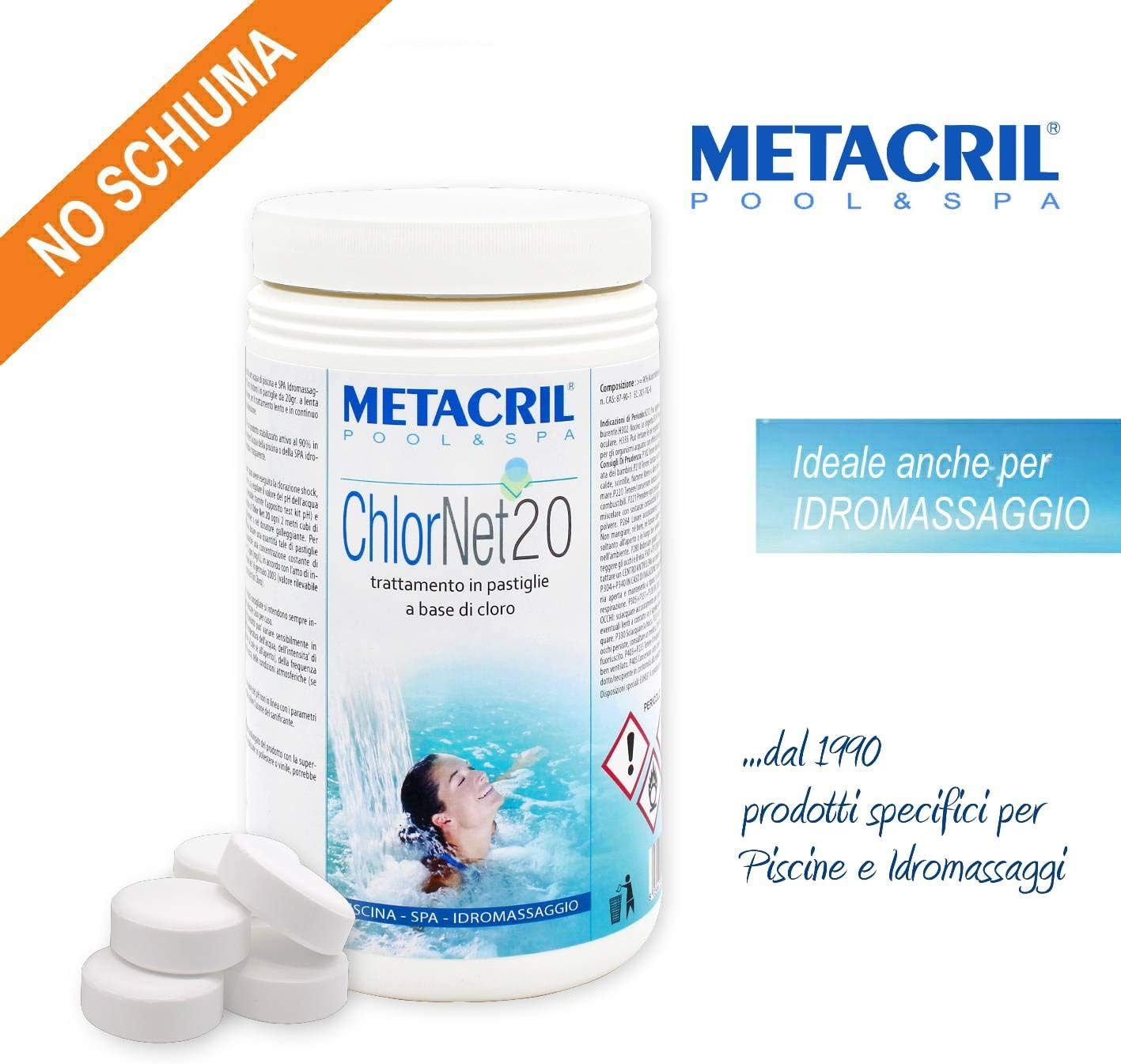 Metacril - Oxi Net 20 - Sanificante In Pastiglie 1.2 Kg - Foto 2