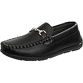 Josmo Boys Moccasin Driving Loafers - Casual Dress Penny Slip On Boat Shoes (Toddlers - Little Kids - Big Kids)