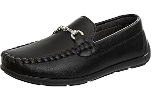 Josmo Boys Moccasin Driving Loafers - Casual Dress Penny Slip On Boat Shoes (Toddlers - Little Kids - Big Kids)