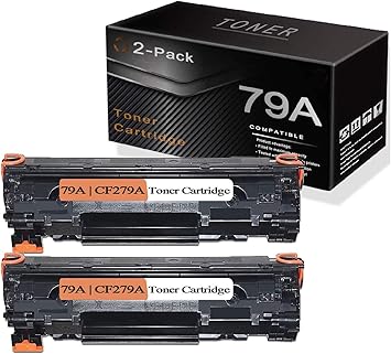 Amazon Com Black 2 Pack 79a Cf279a Toner Cartridge Compatible Replacement For Hp Laserjet Pro M12w M12a Mfp M26nw Mfp M26a Printers Toner Cartridge Office Products