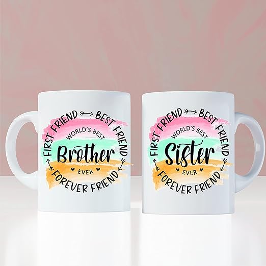 Buy ATC " Best Brother Sister" Printed Coffee/Tea Mug Ideal for