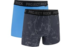 Under Armour Mens Project Rock Performance Tech Mesh Boxerjock Brief, 5" Inseam, 2-Pack, All-Day Comfort