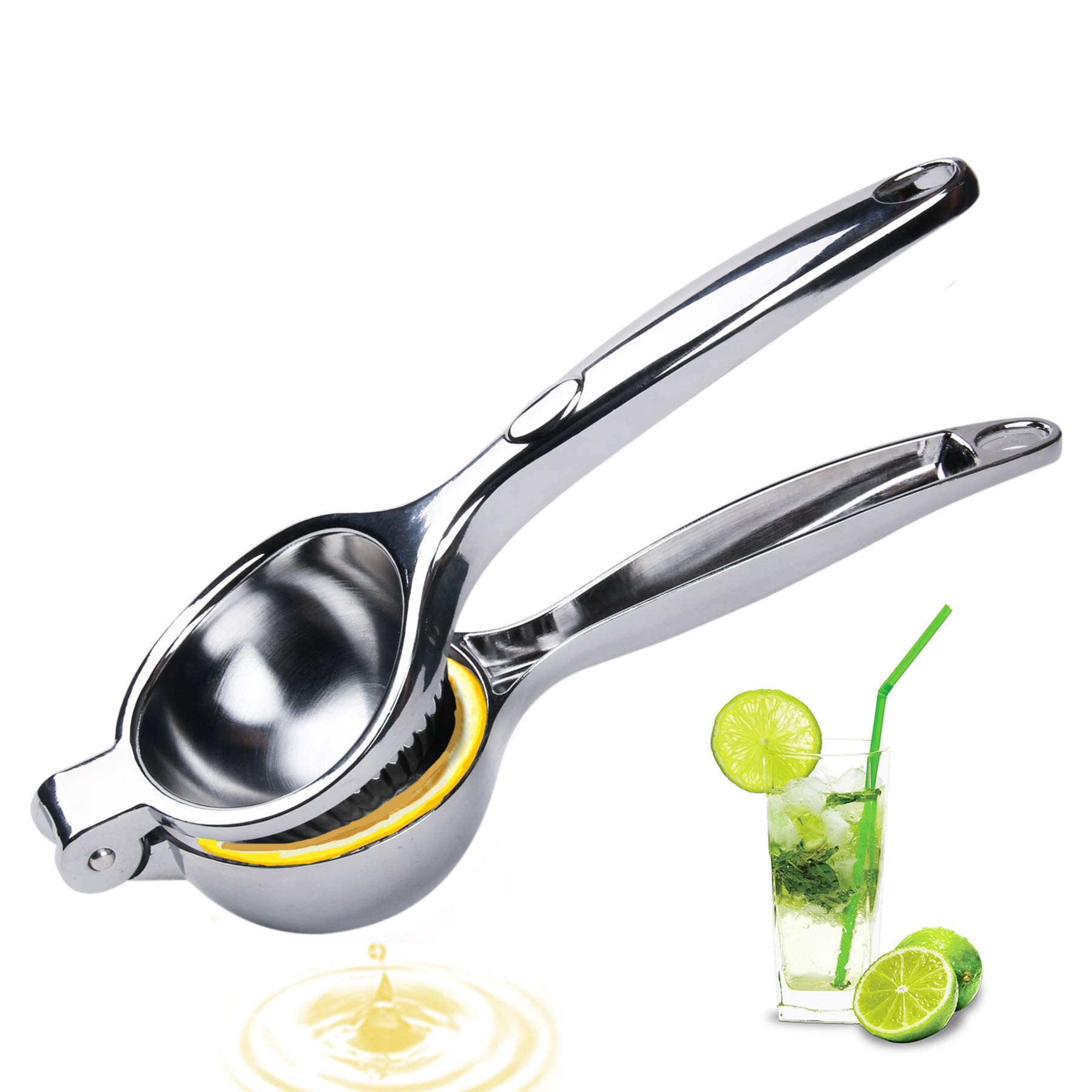 Manual Lemon Squeezer ISKM Hand Lime Squeezer Fruit Juicer Simple Citrus Press Limes Excellent Quality Zinc Alloy Heavy-Duty Solid Metal
