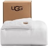 UGG Nita Throw Blanket for Couch, Plush Luxury Fleece, 50" x 70", White | Plush Fleece Face, White UGGfluff Reverse, Box Stitched Fill, Oversized Throw Blanket, Ultra Soft, Easy Care, Polyester