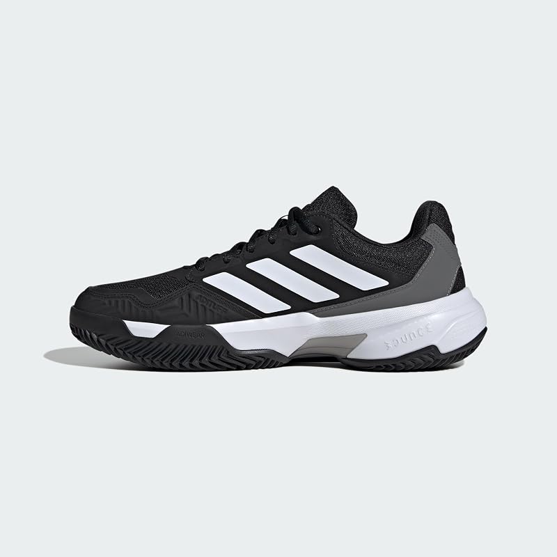 Ténis masculinos Courtjam Control 3 em terra batida, Core Black/Cloud White/Grey Four, 42 EU — foto 3 de 8