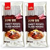 Fusion Select 2 Packs Sweet Potato Glass Noodles - Zero-Fat, Low-Calorie, No-Sodium Diet-Friendly, Gluten-Free, Vegan, Stir-Fry, Dumplings, Hot Pot - For Chinese, Korean Recipes - 7.05oz