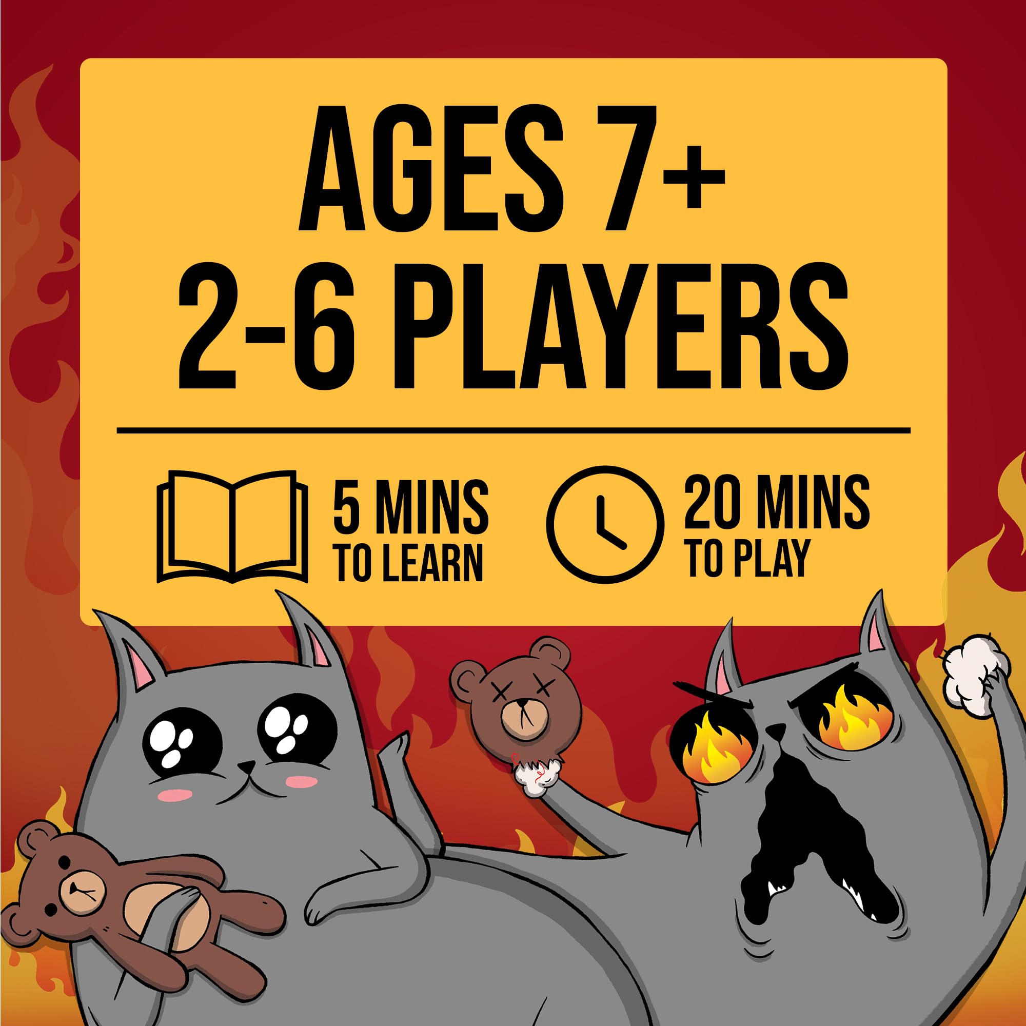 Exploding Kittens: The Board Game - The Action Packed Party Game to Celebrate 10th Birthday - 2-6 Players Aged 7+ - Great for Adults, Teens, Collectors, Kids