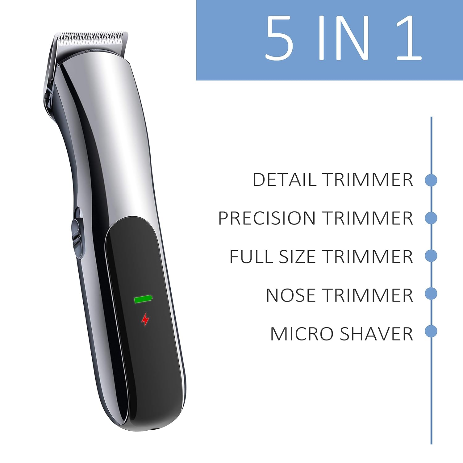 5 In 1 Electric Mustache Trimmer Up to 34OFF
