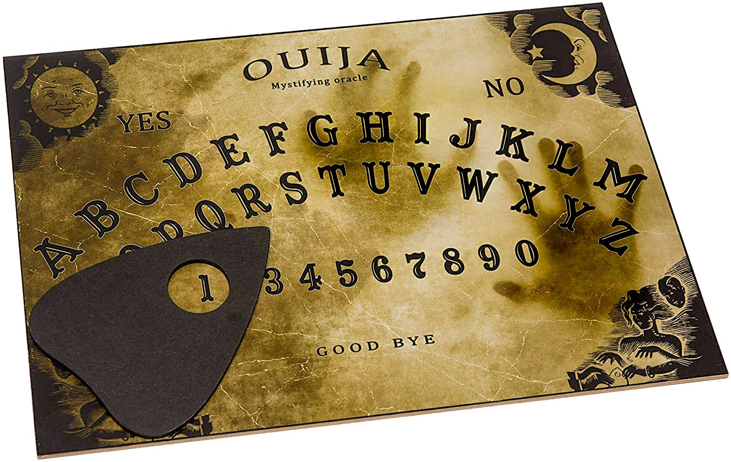 WICCSTAR Ouija Talking spirit board game with planchette and detailed instruction for spirit hunt