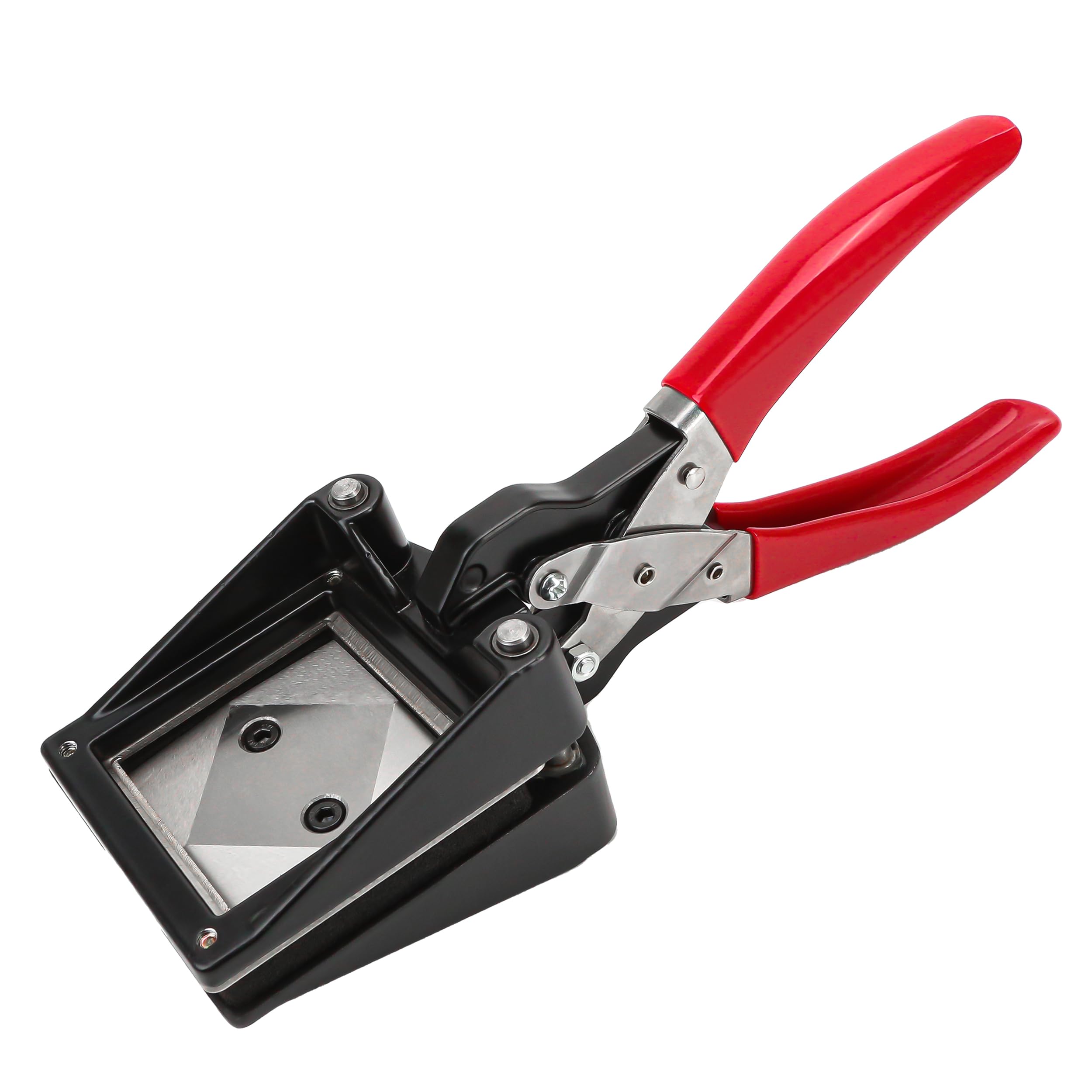 Photo 1 of Professional 2''x2'' Passport Photo Cutter – Handheld Metal Die Punch Tool for ID Pictures, Business Cards, and Paper Cutting – Hardened Steel Dies, Office & Family Use (Black)