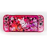 BUNBOO Protective Slim Case for Nintendo Switch OLED, Dockable Hard Shell for Switch OLED .Ergonomic Grip Cover for Joycon.Devil Rabbit (Switch 2017)