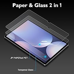 Esanik 2 Pack Like Paper Glass Screen Protector for