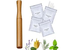 VOXXC Quit Smoking Inhaler,Essential Oil Inhaler,Portable Smokeless Inhalers,Wooden Vaporless Inhaler,Mini Travel Essentials,Gifts for Men Who Have Everything,Gifts for Women-1