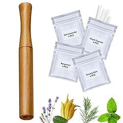 Wooden Inhaler Upgraded with Extracts of Multiple