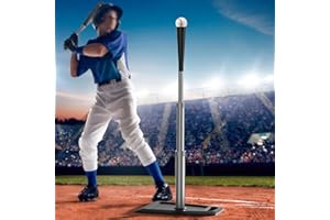 Brinnia Portable Batting Tee for Baseball, Baseball Tee for Hitting, Height Adjustable Softball Tee with Premium Rubber Top, Baseball Tees for Hitting, Softball Tee for Kids/Adults