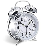 Peakeep 4 inches Twin Bell Loud Alarm Clock for