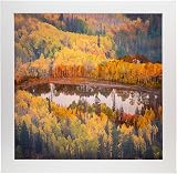 YiPinYin 12x12 Inch Photo Frames Set of 3 with Mounts 10x10 Wooden Grain view 2