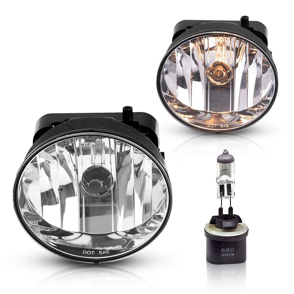 Amazon.com: Fog Lights For GMC Envoy 2002 2003 2004 2005 2006 2007 2008  2009 (OE Style Clear Lens w/ 880 12V 27W Bulbs): Automotive