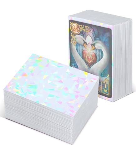 Amazon.com: Premium Preferred Protection 100 Mint Holographic Card Sleeves  Perfect Fit Shiny Trading Card Sleeves Standard Size Pokemon Sleeves