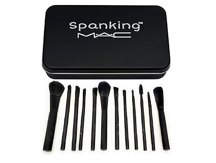 Spanking Beauty Makeup Brush Set Washable Set Of 12 With Storage Box