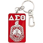 BBGreek Delta Sigma Theta - Official Vendor - Keychain - Greek Letters and Shield
