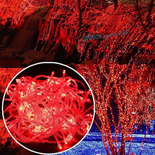10M 100LED Christmas Wedding Xmas Party Decor Outdoor Fairy String Light Lamp "Color Red" Set 030