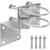 XRDS-RF Antenna Pole Mount Kits, Antenna Pole Mount Bracket with Double U-Bolts Clamp V Jaw Bracket for Outside Home Antenna 